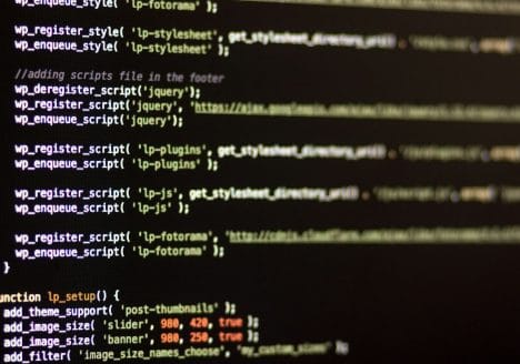 a computer screen with a bunch of text on it