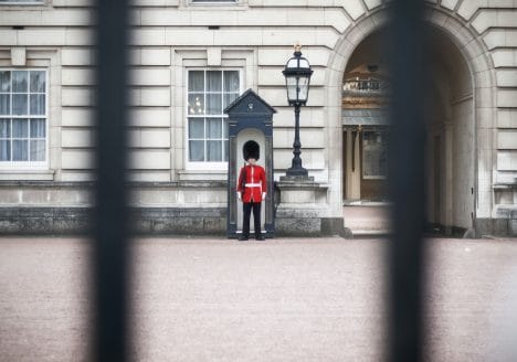 Royal Guard guarding the Buckingham Palace